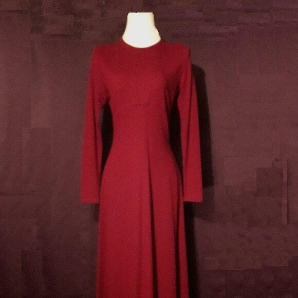 Vintage 90s Ann Taylor Full Length Maxi 100% Merino Wool Long Sweater Dress XS/S - Picture 3 of 11